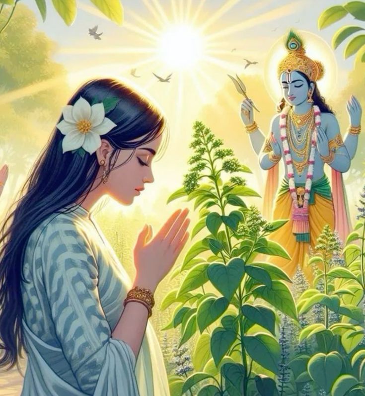 तुलसी माता पर जल चढ़ाने की विधि