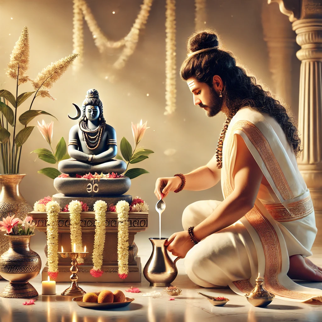 16 सोमवार व्रत पूजा विधि (पूरे 16 सोमवार तक पालन करने के लिए) भगवान शिव की आराधना का एक पवित्र तरीका है। यह विधि सरल और फलदायी मानी जाती है।