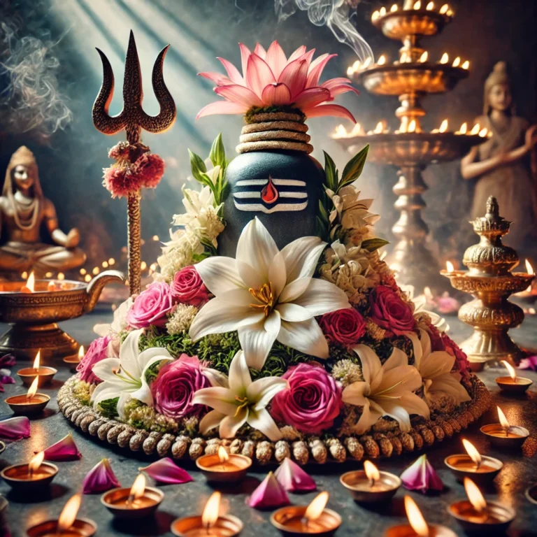 महाशिवरात्रि के अवसर पर भगवान शिव कि फूल