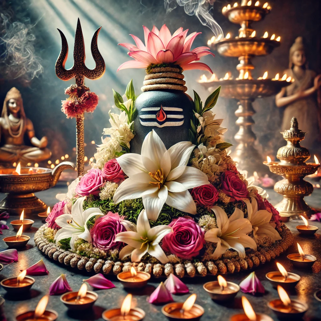 महाशिवरात्रि के अवसर पर भगवान शिव कि फूल