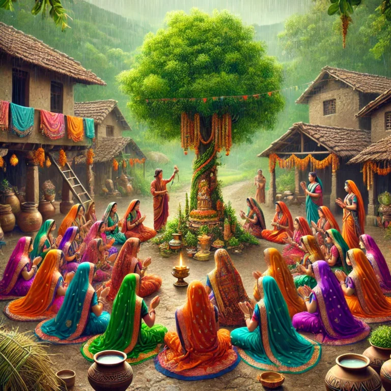 **म्हावरुणी पर्व** महाराष्ट्र में मनाया जाने वाला एक पारंपरिक पर्व है, जिसे मुख्य रूप से **महिला उत्सव** के रूप में जाना जाता है। यह त्योहार खासतौर पर नवविवाहित महिलाओं के लिए महत्वपूर्ण होता है। ### **म्हावरुणी पर्व का महत्व:** - इस पर्व को **विवाहित महिलाओं** के लिए सौभाग्य, सुख-समृद्धि और अच्छे वैवाहिक जीवन की कामना के साथ मनाया जाता है। - इसे **हरितालिका तीज** या अन्य महिला त्योहारों की तरह स्त्रियों द्वारा उत्साहपूर्वक मनाया जाता है। - इस दिन **मंगलगौर** और अन्य देवी-देवताओं की पूजा की जाती है। ### **कैसे मनाया जाता है?** - महिलाएं पारंपरिक वस्त्र पहनती हैं और विशेष रूप से हरी-पीली साड़ियां धारण करती हैं। - वे एकत्रित होकर **भजन-कीर्तन, लोकगीत और पारंपरिक नृत्य** करती हैं। - पारंपरिक पकवान बनाए जाते हैं और कथा-कहानियां सुनाई जाती हैं। यह त्योहार मुख्य रूप से महाराष्ट्र और कोंकण क्षेत्र में अधिक प्रचलित है। यदि आप किसी विशेष संदर्भ में पूछ रहे हैं, तो कृपया अधिक जानकारी दें! 😊
