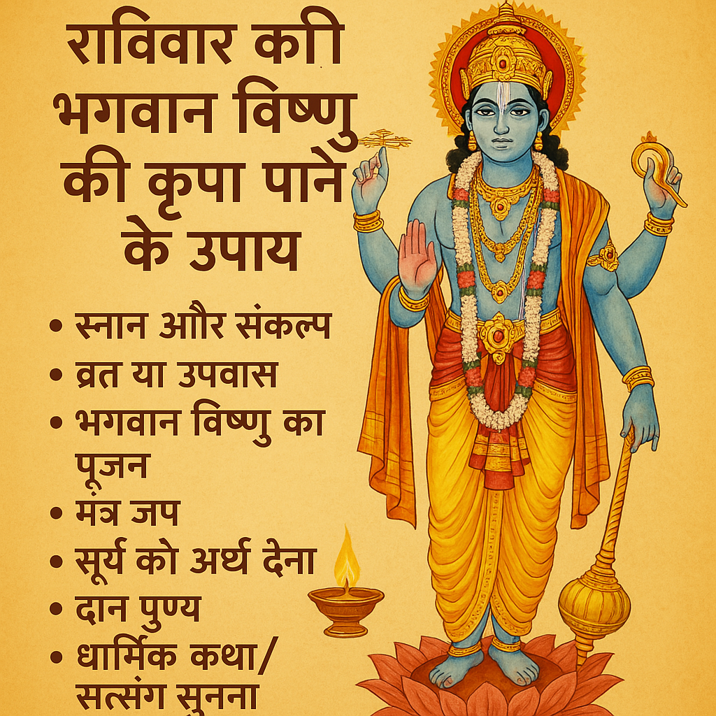 भगवान विष्णु की कृपा पाने के लिए रविवार को क्या करें