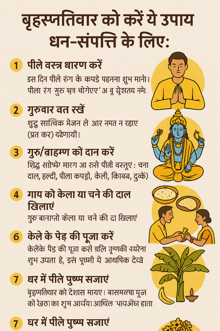 बृहस्पतिवार के दिन क्या करें कि घर में धन की कमी न हो
