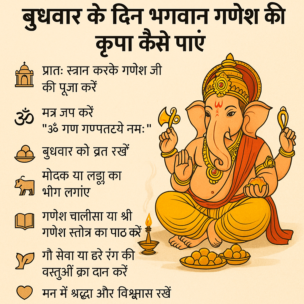 बुधवार के दिन भगवान गणेश की कृपा कैसे पाये