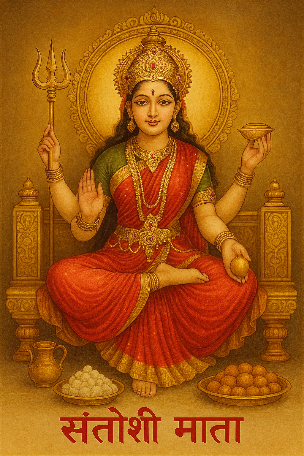 संतोषी माता की कथा सुनने से होता है भाग्य उदय