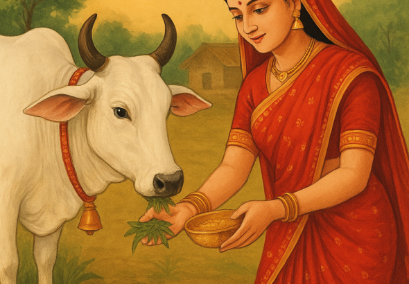 परिवर्तिनी एकादशी व्रत के बाद द्वादशी के दिन गाय को भोजन कराने की परंपरा
