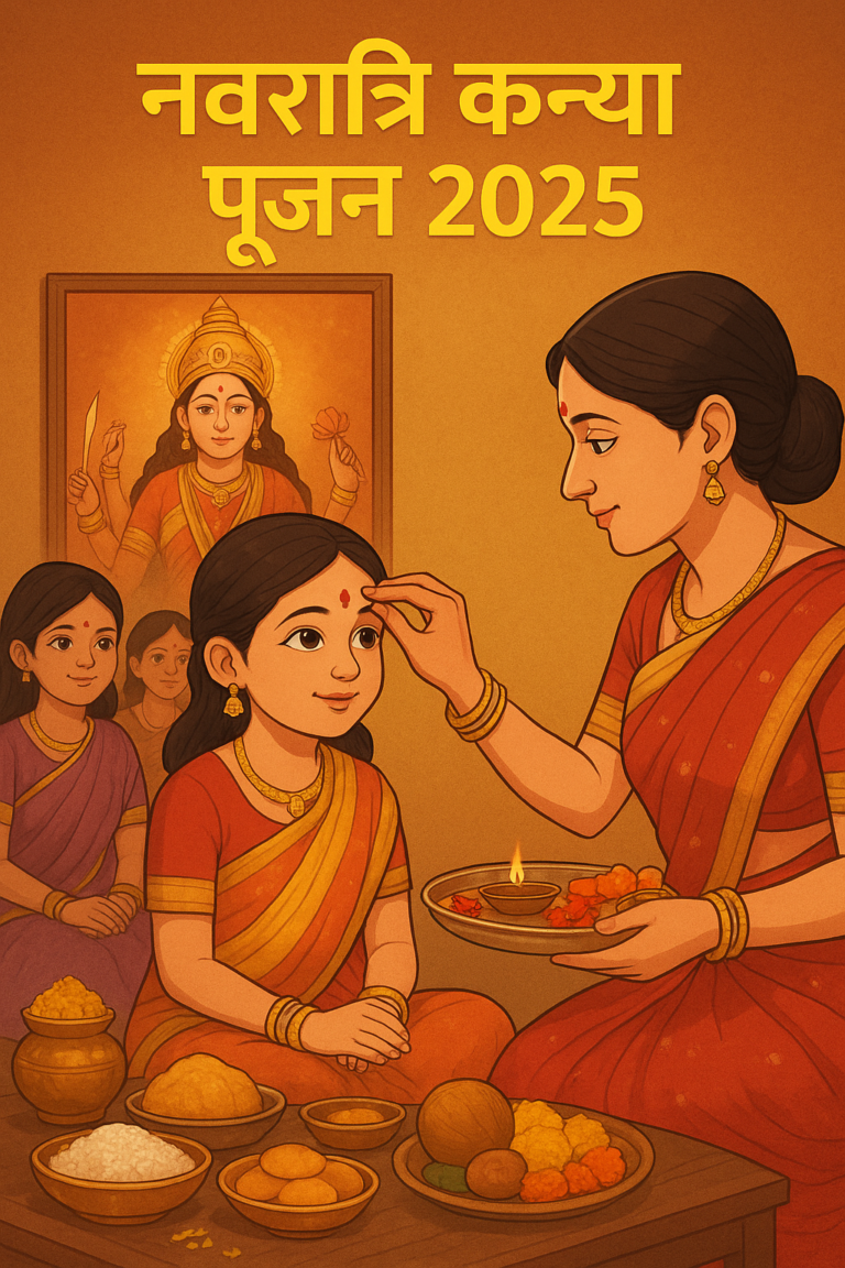 नवरात्र कन्या पूजन 2025 संपूर्ण जानकारी