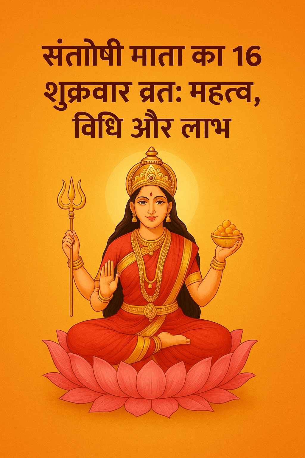 संतोषी माता का 16 शुक्रवार व्रत: