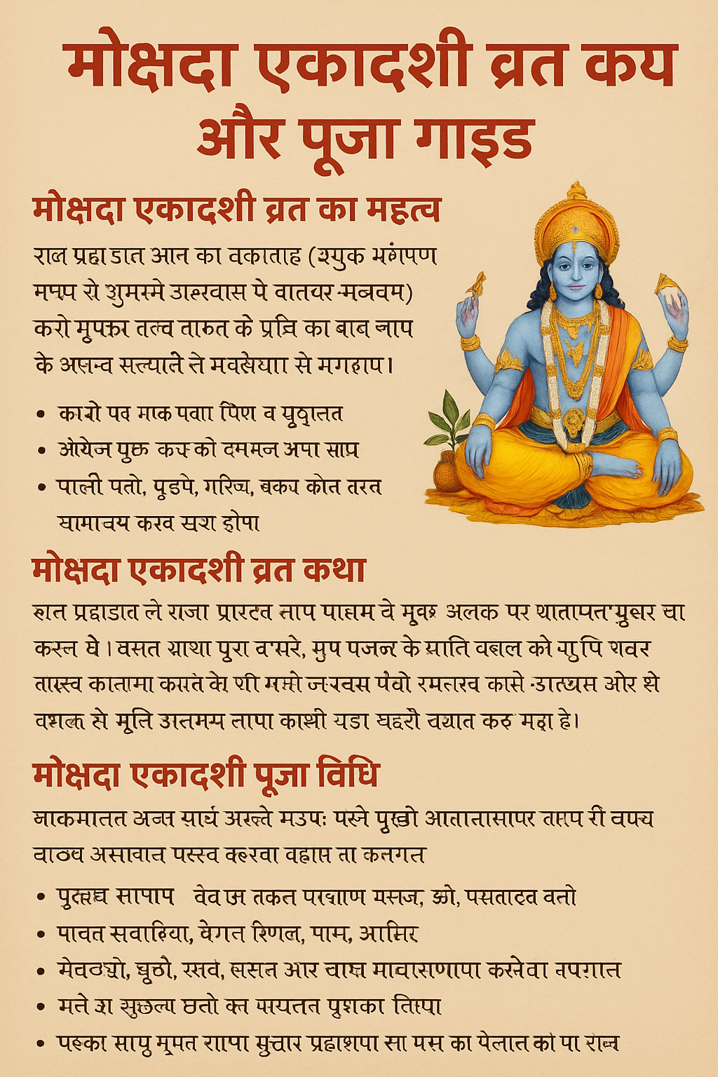 मोक्षदा एकादशी व्रत कथा और पूजा गाइड