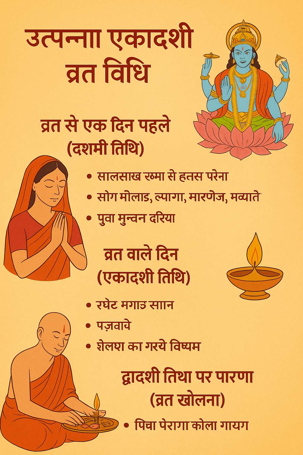 उत्पन्ना एकादशी व्रत विधि