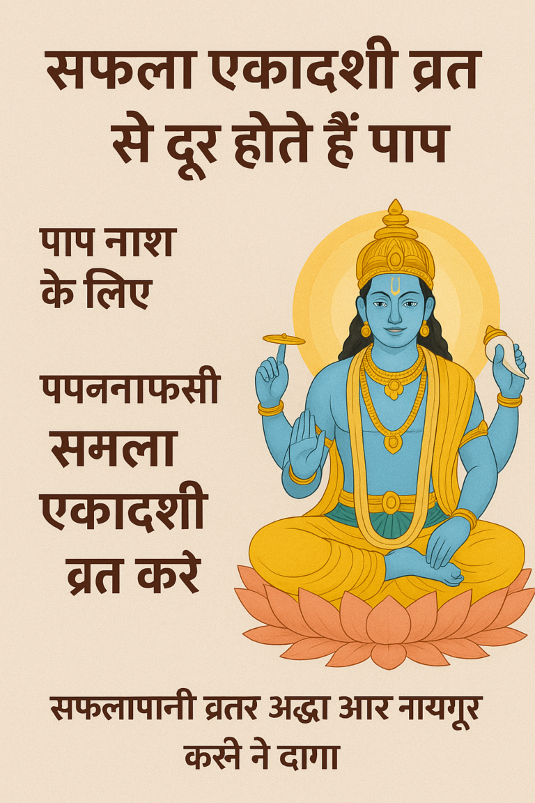 सफला एकादशी व्रत से दूर होते हैं पाप