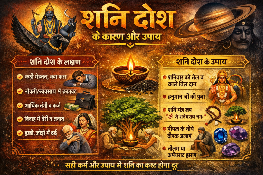 कुंडली में शनि दोष हो तो करें ये खास उपाय