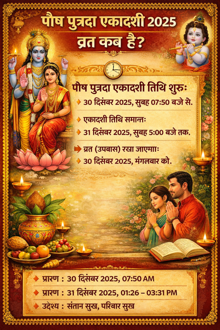 पौष पुत्रदा एकादशी 2025: व्रत कब है