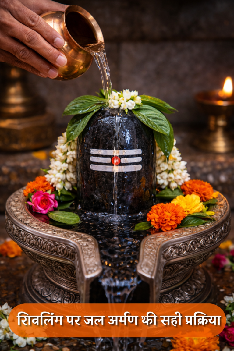 शिवलिंग पर जल अर्पण की सही प्रक्रिया