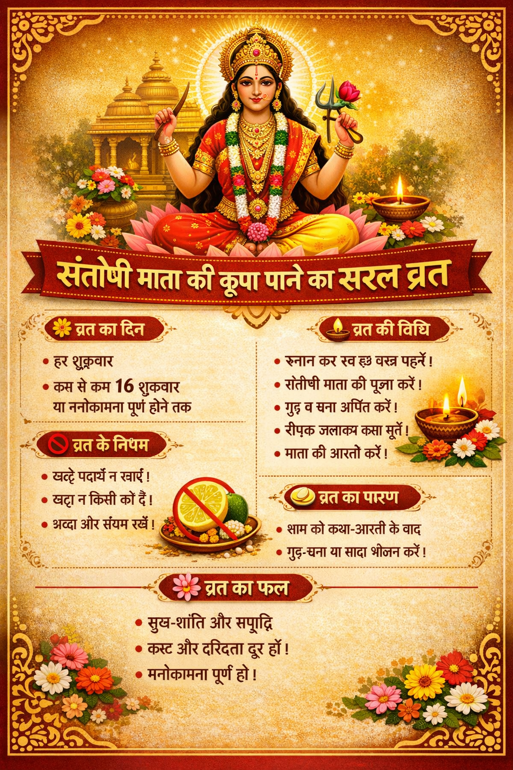 शुक्रवार विशेष: संतोषी माता व्रत कथा