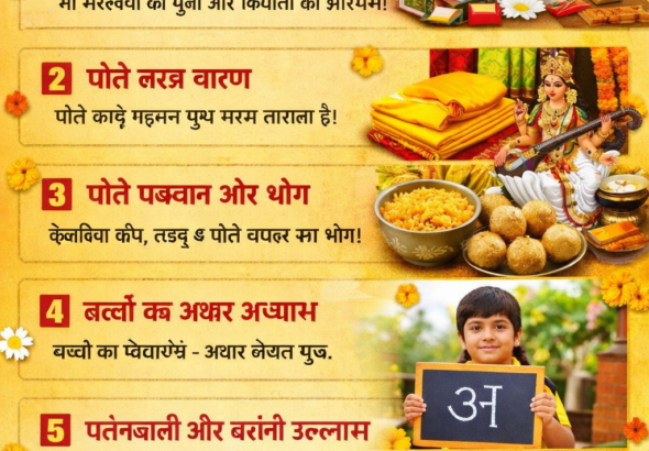 बसंत पंचमी पर करें ये 5 खास रिवाज़