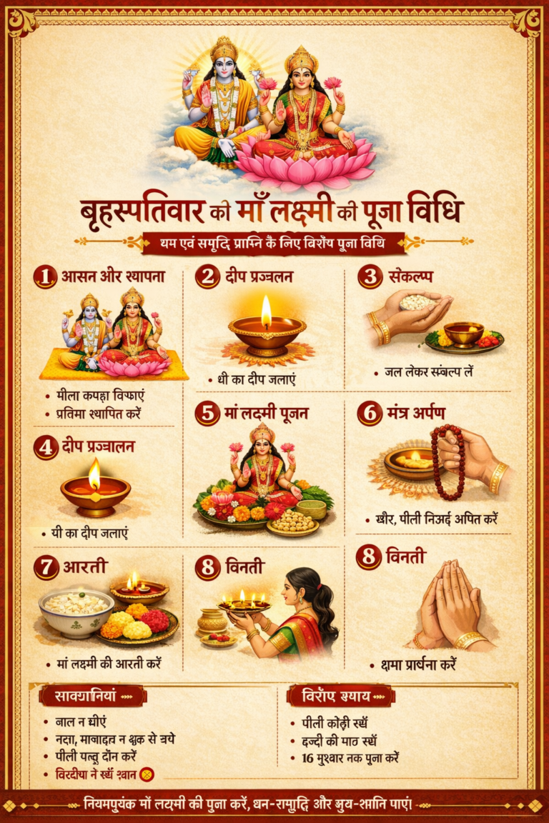 बृहस्पतिवार के दिन माँ लक्ष्मी की पूजा कैसे करें