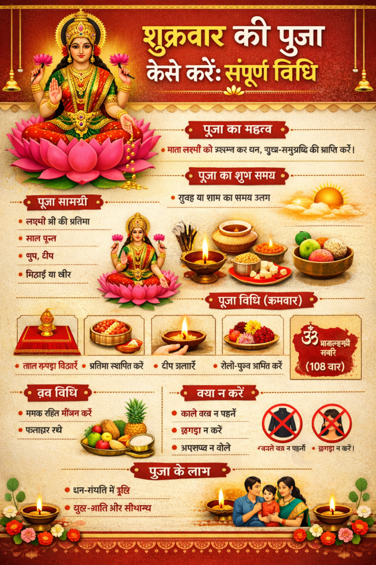 शुक्रवार की पूजा कैसे करें: संपूर्ण विधि