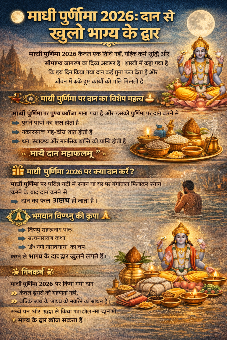 माघी पूर्णिमा 2026: दान से खुले भाग्य के द्वार