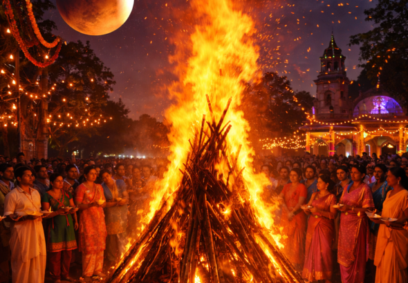 होलीका दहन के समय चंद्र ग्रहण का प्रभाव और ग्रहण शुरू होने का समय