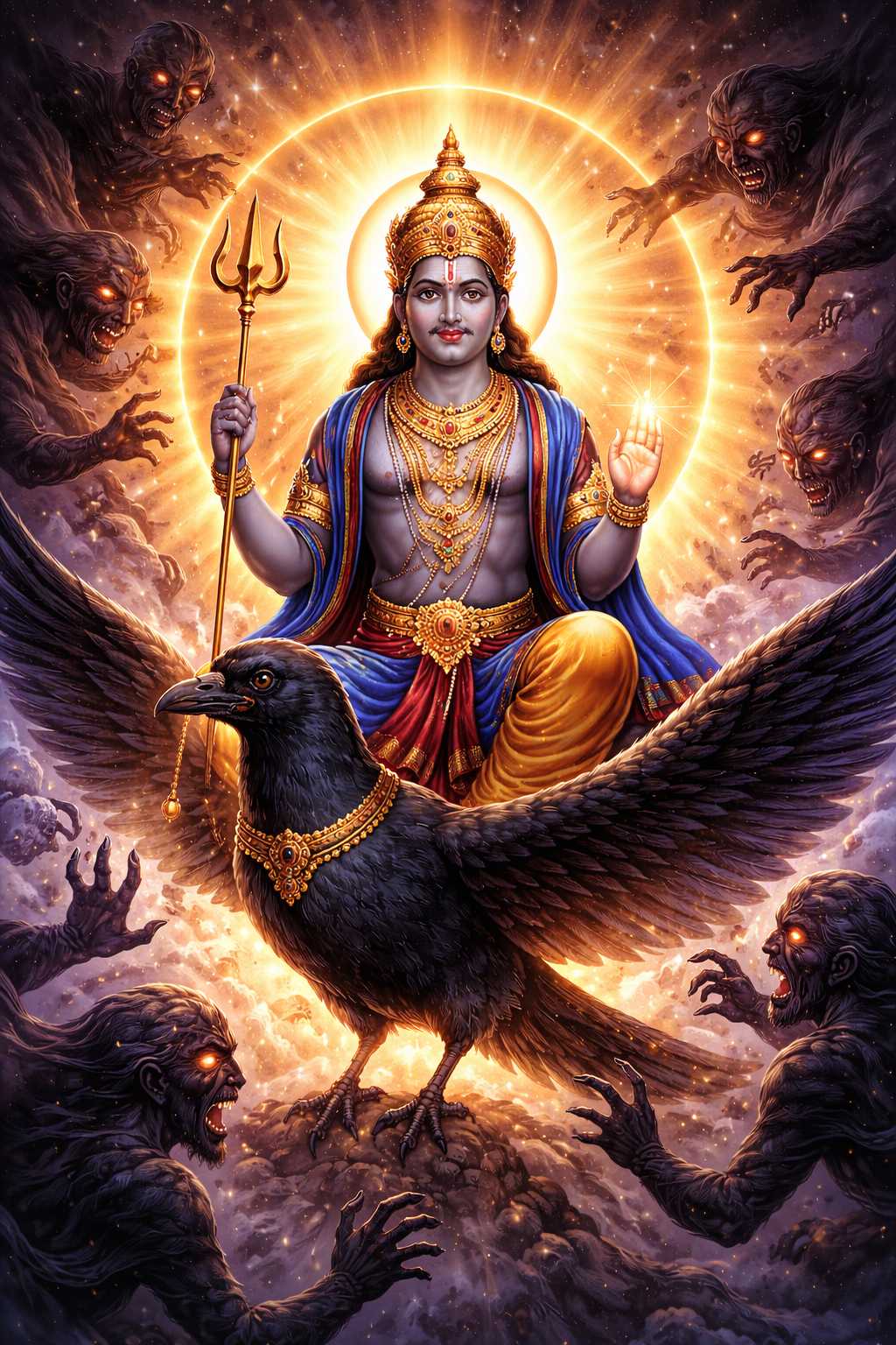 शनि देव की आराधना से नकारात्मक शक्तियाँ होती हैं दूर