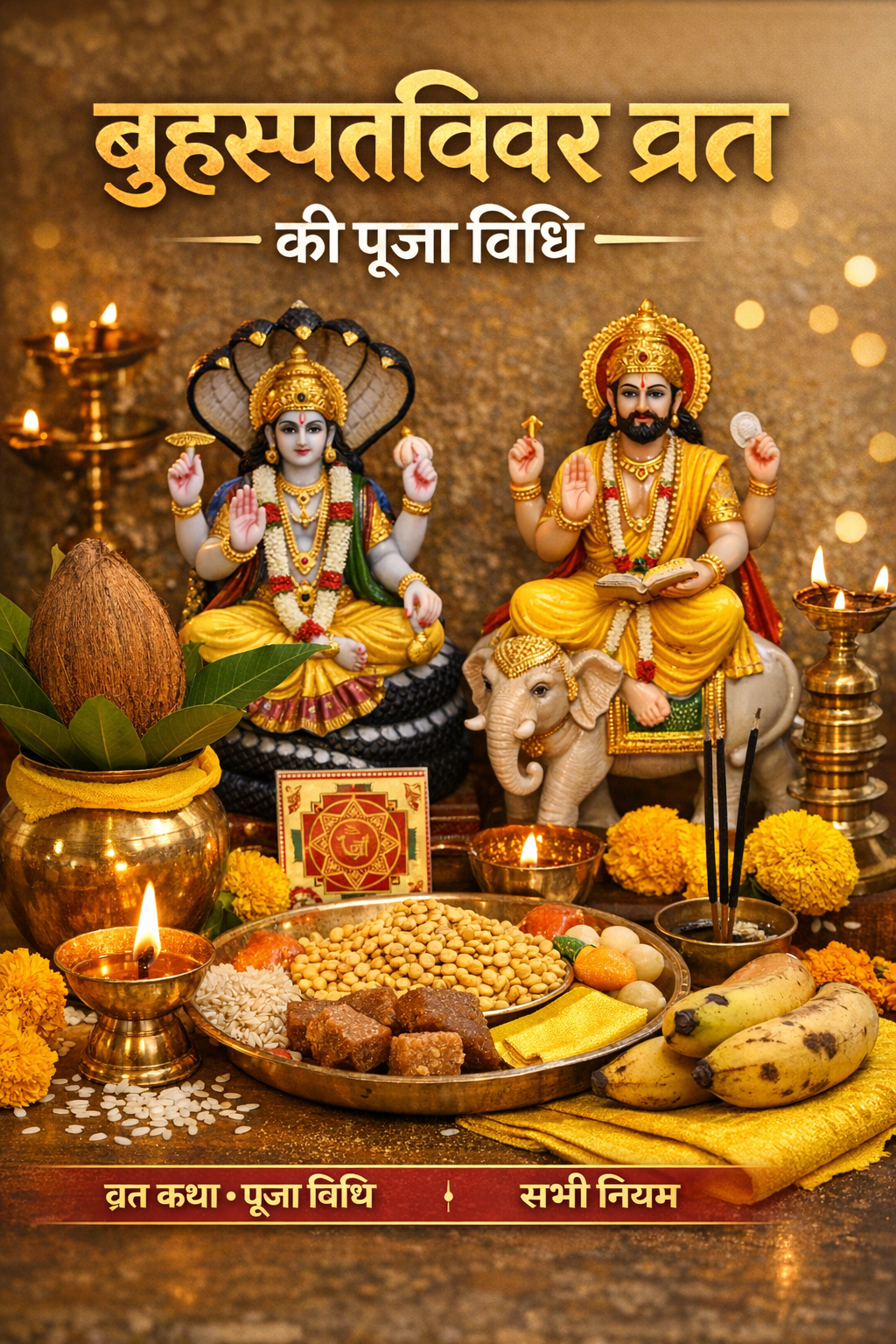 बृहस्पतिवार व्रत की सही पूजा विधि और नियम