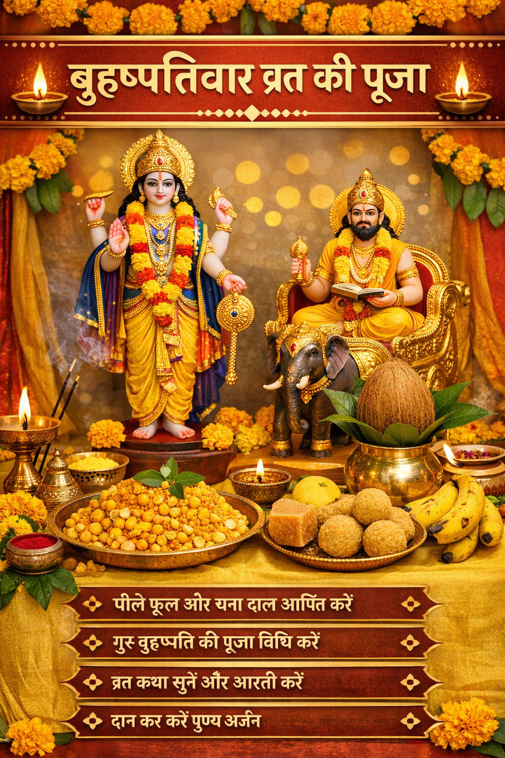 गुरुवार को भगवान विष्णु की पूजा करने का आसान तरीका