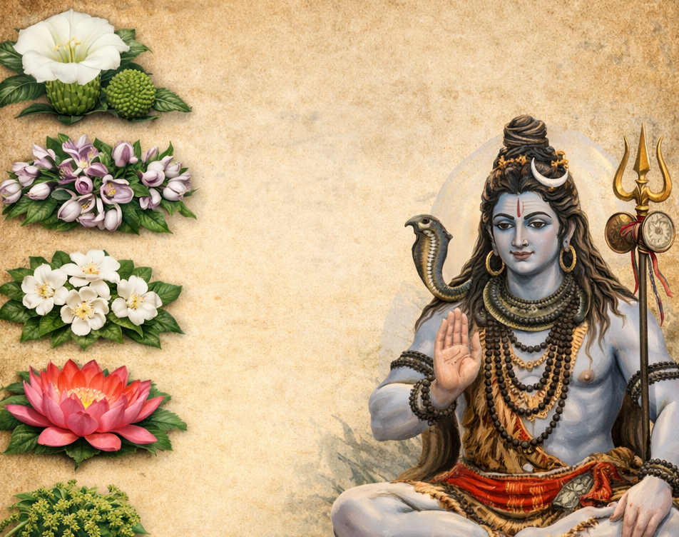 शिवलिंग पर कौन से फूल चढ़ाना होता है शुभ?