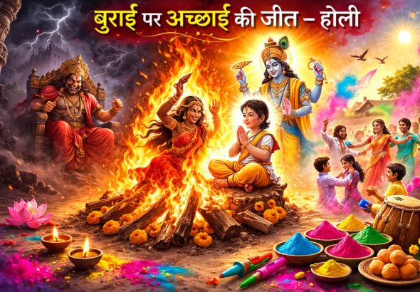 बुराई पर अच्छाई की जीत होली