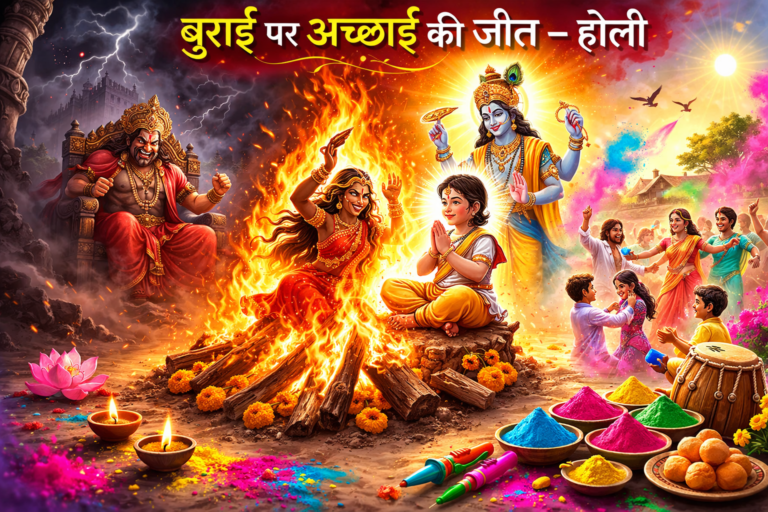 बुराई पर अच्छाई की जीत होली